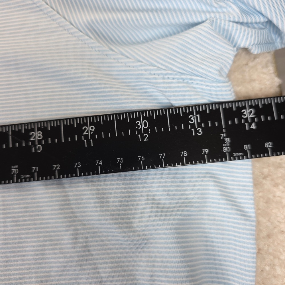 Walter Hagen Polo Shirt Mens 4XLT Blue White Striped Stretch Performance NWT - Picture 9 of 14